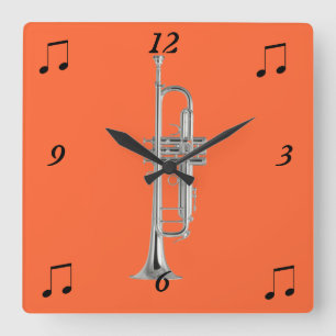 Trumpet Wall Clock