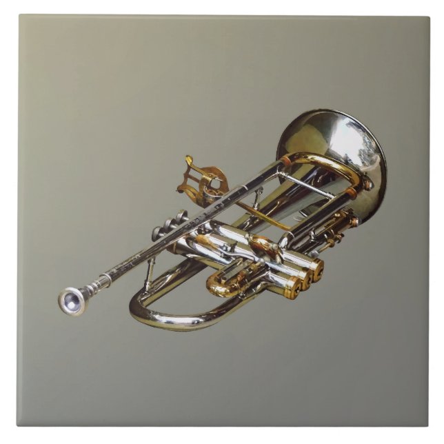 Trumpet With Lyre Tile (Front)