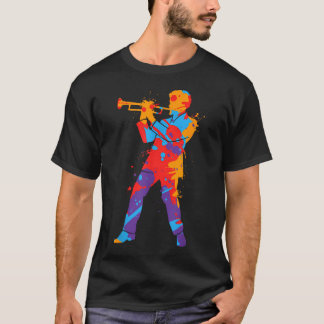 Trumpeter Colourful Men Boys T-Shirt