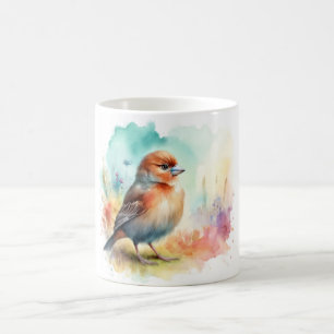 Trumpeter Finch 280824AREF142 - Watercolor Coffee Mug