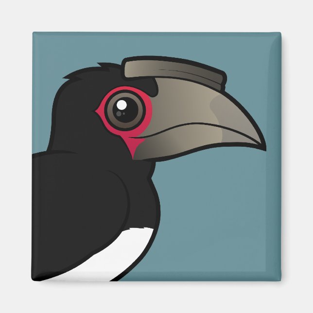 Trumpeter Hornbill Magnet (Front)