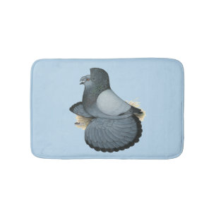 Trumpeter Pigeon Blue Barless Bath Mat