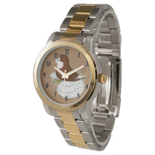 Trumpeter Pigeon Red Baldhead Watch