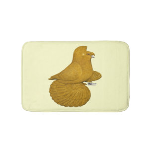 Trumpeter Pigeon Yellow Bath Mat
