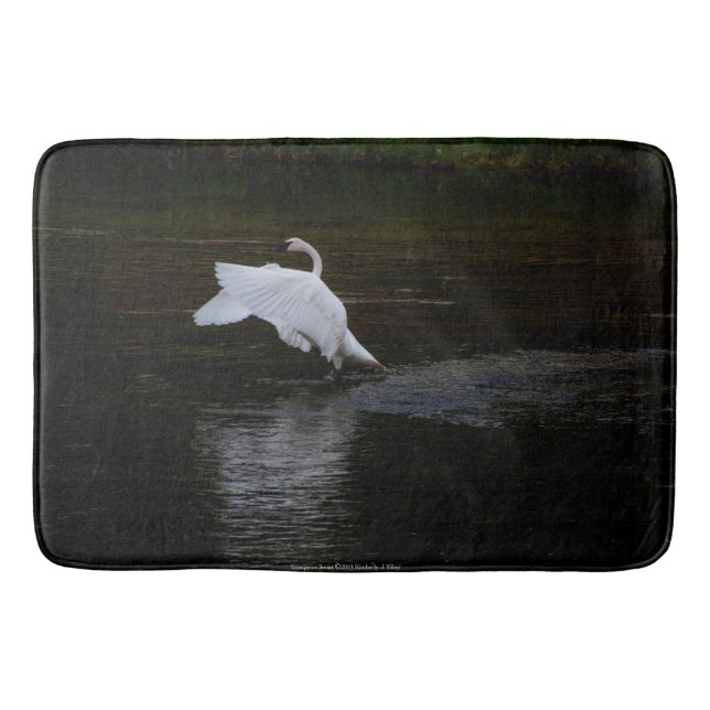 Trumpeter Swan Bath Mat (Front)
