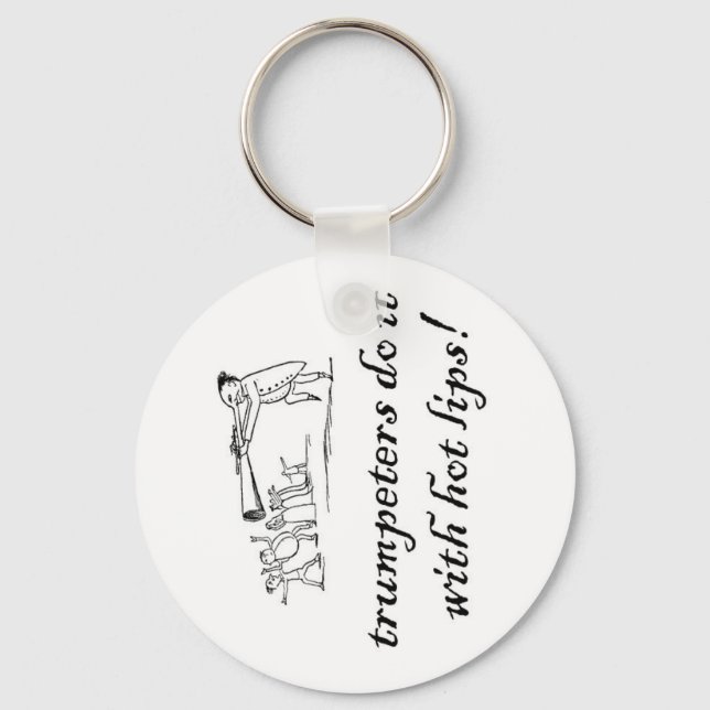 trumpeters do it with hot li keychain (Front)