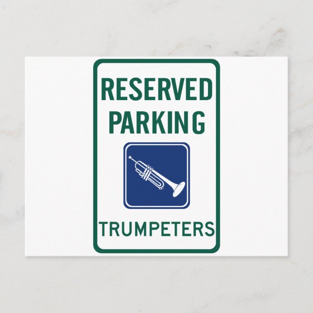 Trumpeters Parking Postcard (Front)