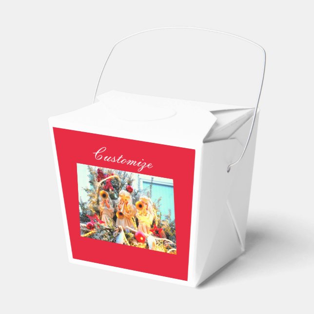 trumpeting angels favor box (Front Side)