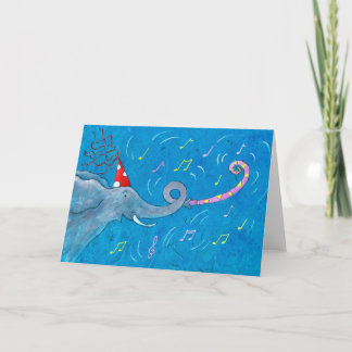 Trumpeting Elephant Card