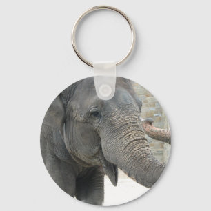 Trumpeting Elephant Keychain