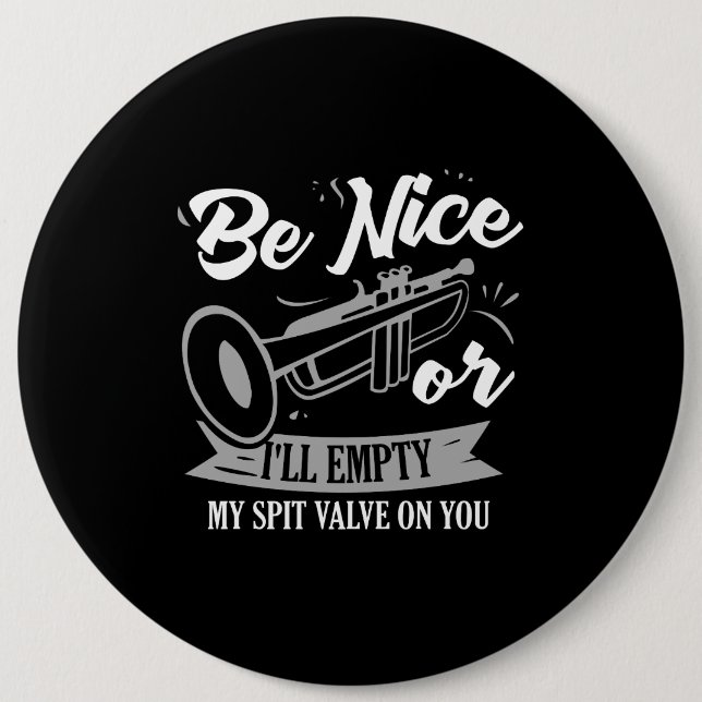 Trumpets - Spit Valve 6 Inch Round Button (Front)
