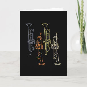 Trumpets Vintage Card
