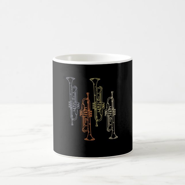 Trumpets Vintage Coffee Mug (Center)