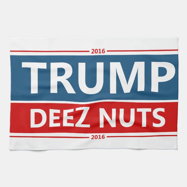 Trumpin' Deez Nuts! Kitchen Towel (Horizontal)