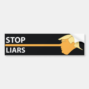 Trumpinocchio bumper sticker