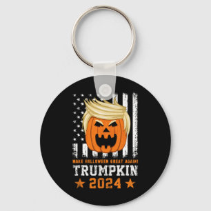 Trumpkin 2024 Usa Make Halloween Great Again Funny Keychain
