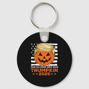Trumpkin 2025 Usa Make Halloween Great Again Funny Keychain