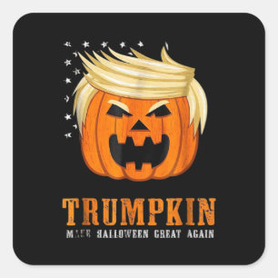 Trumpkin - Best Halloween Costume Tri-Blend Square Sticker