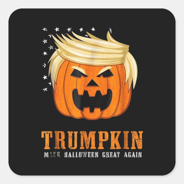 Trumpkin - Best Halloween Costume Tri-Blend Square Sticker (Front)