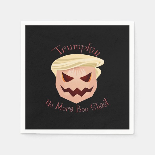 Trumpkin  Boo Sheet Halloween Funny Classic Napkin (Front)