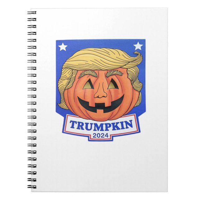 Trumpkin Classic – Funny Halloween Quote Notebook (Front)