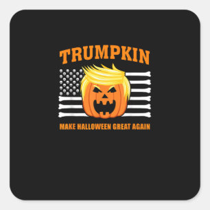 Trumpkin Classic Halloween - Make Halloween Great  Square Sticker