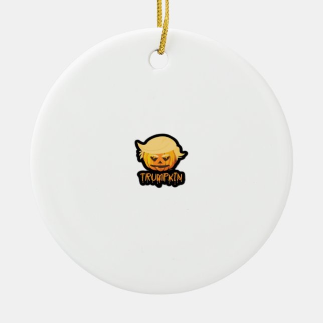 Trumpkin Classic – Retro Costume Slogan Ceramic Ornament (Front)