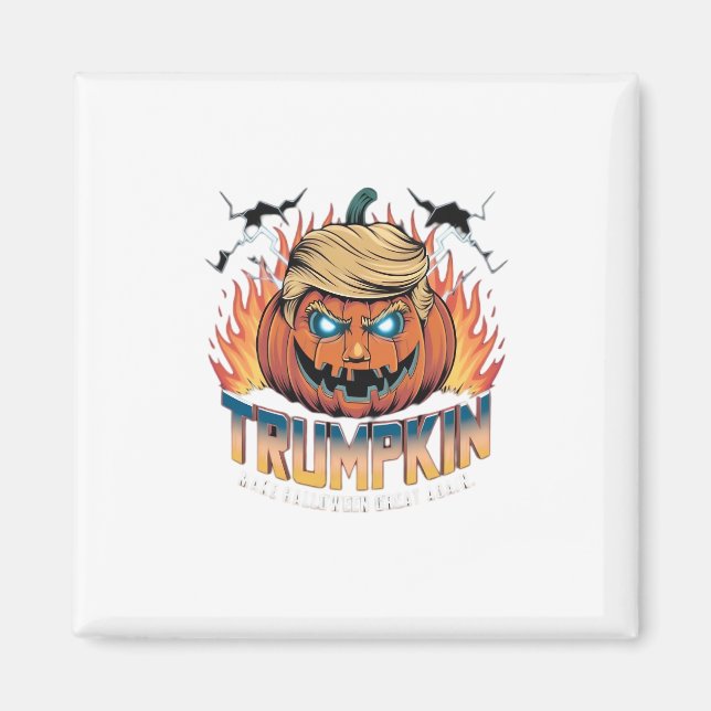 Trumpkin Classic – Spooky Pumpkin Design Magnet (Front)