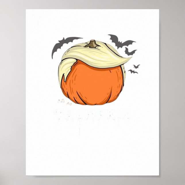 Trumpkin, Donald Halloween Poster (Front)
