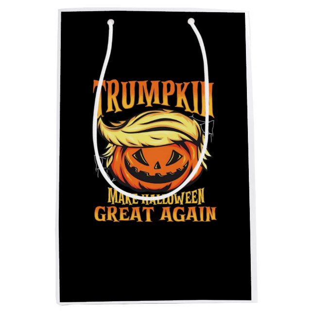 Trumpkin - Donald  Make Halloween Great Again  Medium Gift Bag (Front)