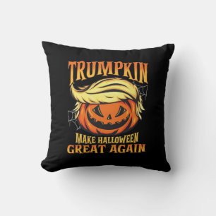 Trumpkin - Donald  Make Halloween Great Again  Throw Pillow