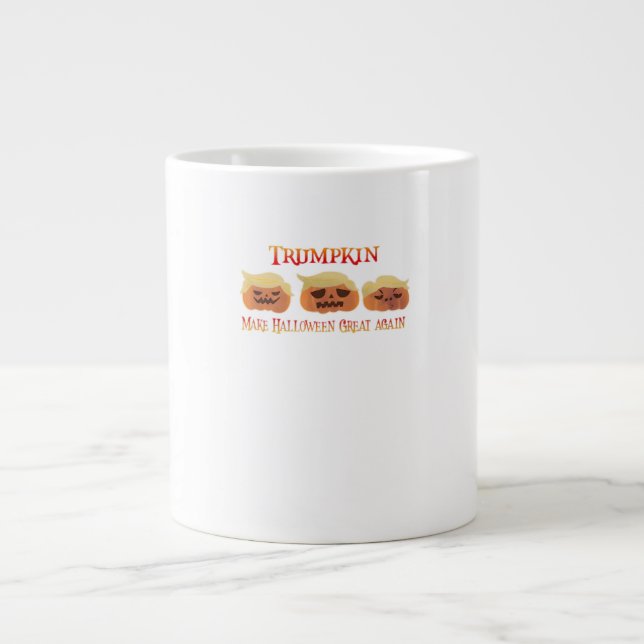 Trumpkin Funny Design Large Coffee Mug (Front)