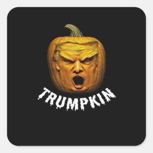 Trumpkin – Funny Donald  Pumpkin Halloween  Square Sticker