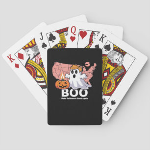 Trumpkin Funny Halloween Boo - Pumpkin Trumpkin Playing Cards