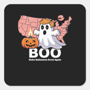 Trumpkin Funny Halloween Boo - Pumpkin Trumpkin Square Sticker