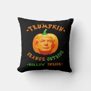 Trumpkin Funny Halloween Classic Throw Pillow