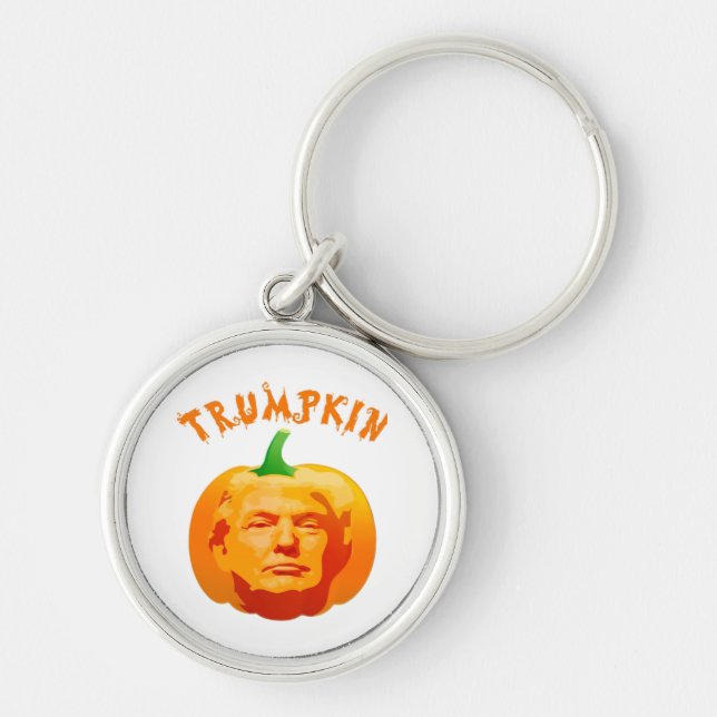 Trumpkin Funny Halloween Costume – Retro MAGA Styl Keychain (Front)