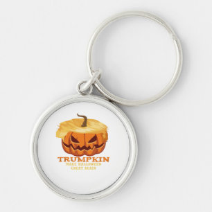 Trumpkin Funny Halloween Pumpkin – Classic Costume Keychain