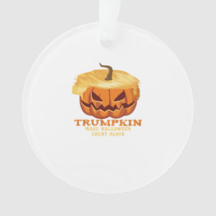 Trumpkin Funny Halloween Pumpkin – Classic Costume Ornament