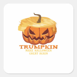 Trumpkin Funny Halloween Pumpkin – Classic Costume Square Sticker