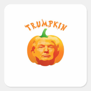 Trumpkin Funny Halloween – Spooky Parody Edition Square Sticker