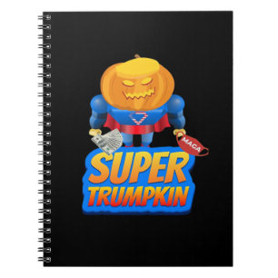 Trumpkin Funny Pumpkin Head Halloween Costume Clas Notebook