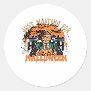 Trumpkin Halloween Classic Classic Round Sticker
