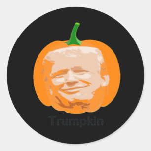 Trumpkin Halloween Classic Classic Round Sticker