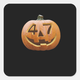 Trumpkin Halloween Classic Square Sticker