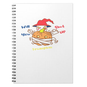 Trumpkin Halloween Election Debate And Joe Biden Notebook