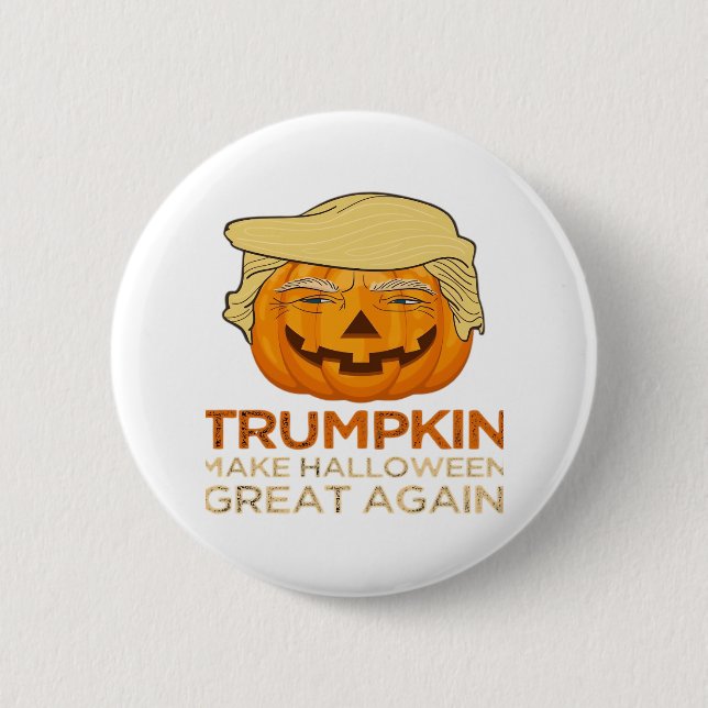 Trumpkin Halloween Funny Classic 2 Inch Round Button (Front)