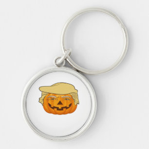 Trumpkin Halloween Funny Classic – Basic Fall Slot Keychain
