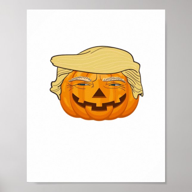 Trumpkin Halloween Funny Classic – Basic Fall Slot Poster (Front)