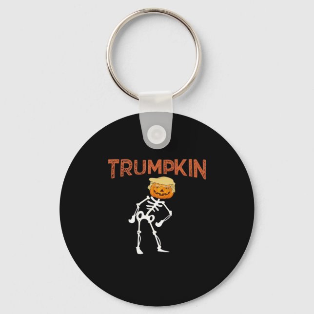 Trumpkin Halloween Funny Classic Keychain (Front)